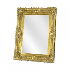 SPECCHIO ORO est.H122,5X92/int90x60cm