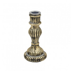 CANDELABRO mercury d8 h15 - antique gold