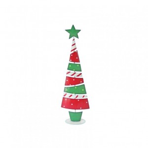 ALBERO METALLO 23X11 H77CM -red/green