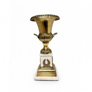 COPPA ALLUMINIO/MARMO 15,5X15,5 H41-bian
