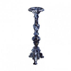 CANDELABRO ALL. 13,5X13,5XH45 cm - blue