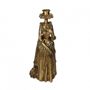 CANDELABRO LADY RES. 12X12XH30cm - gold