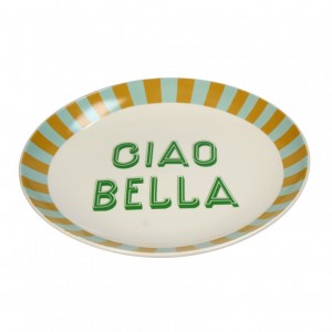 PIATTO CERAMICA Ciao Bella D25 - white