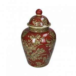 URNA Terra PORCELLANA 21XH35cm - red