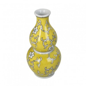VASO PORCELLANA 10XH20,5 - yellow