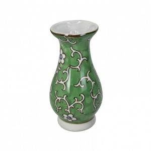 VASO PORCELLANA 7XH15,5 - green