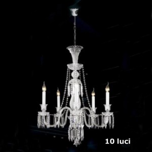 LAMPADARIO 10LUCI D90 H88 kg16 - chrome