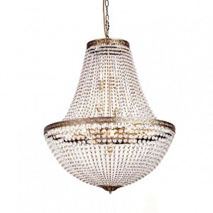 LAMPADARIO 12L-kg12 D75 H90-antique bras