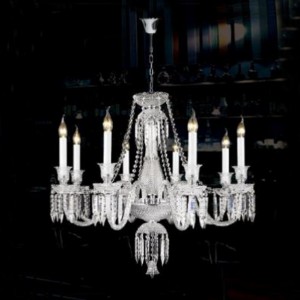 8 LIGHTS CHANDELIER D80 H80 CM - chrome