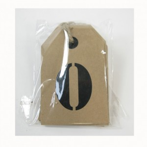 BAG NUMERI CARTA 0/9 CM 6X9X2