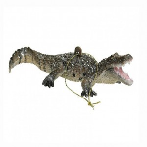 PLASTIC CROCODILE H16CM DECOR