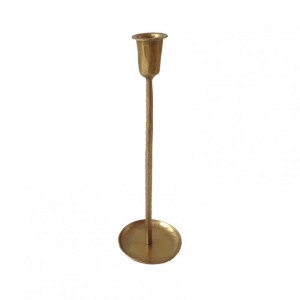 CANDELABRO FERRO D10 H30,5-brass antique