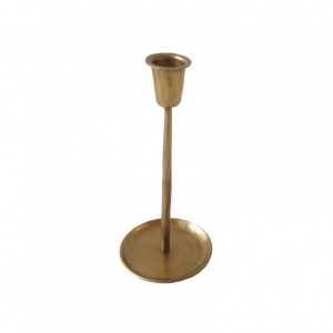 CANDELABRO FERRO D10 H22,5-brass antique