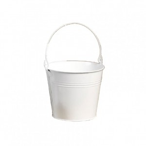 BUCKET BOTTLE DIAM. 6 H 5.5 WHITE