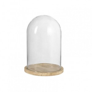 CAMPANA C/BASE VETRO D13,5 H18 CM