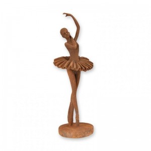 BALLERINA RESINA H30,7cm - ruggine