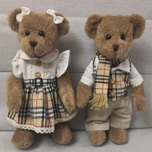 ORSO PELUCHE M/F VESTITO BEIGE H33