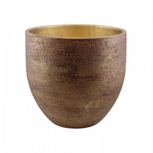 CASPO CERAMICA D29 H26 CM - rosso dorato