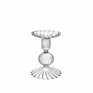 CANDELABRO VETRO D9 H10,5cm