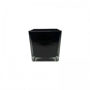 CUBO VETRO 12X12CM BASIC - nero