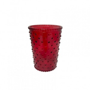 VETRO D10 H12,5 cm - rosso