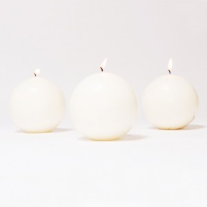 CANDELE SFERA mm80 pz8 -white