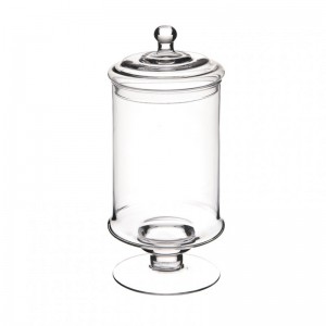 GLASS JAR H 33 DIAM. 14