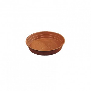 SOTTOVASO PLASTICA D20 CM PZ25-terracot.