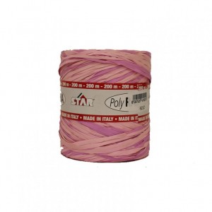 SPOLETTE polyraffia 15MM 200MT-rosa/lill