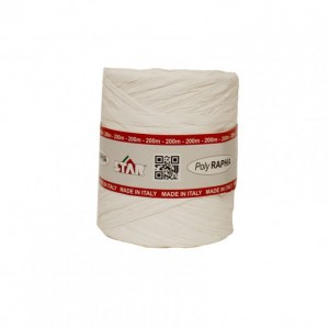 SPOLETTE polyraffia 15MM 200MT - bianco
