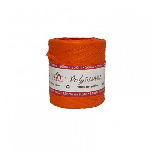 SPOLETTE polyraffia 15MM 200MT - arancio