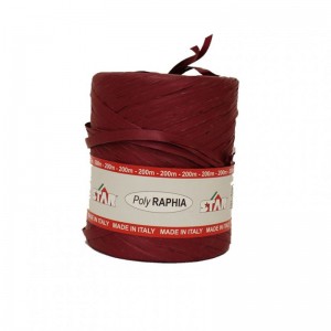 SPOLETTE polyraffia 15MM 200MT-bordeaux