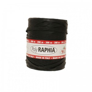 SPOLETTE polyraffia 15MM 200MT-nero