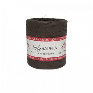 SPOLETTE polyraffia 15MM 200MT -marrone