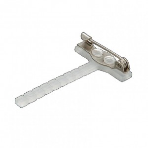 SPILLA FLOR CLIP 4,2X2,5cm 50pz - trasp.