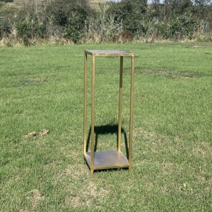 STRUT. PARALLELEP FERRO 33X33H100CM -oro