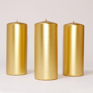 BOX CANDLES MM150X60 PZ 16 gold