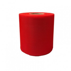 TULLE BOBINA H 12,5CM  X 100MT - rosso