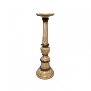 CANDELABRO LEGNO D12 H40 cm