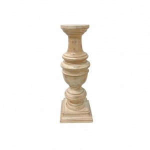 CANDELABRO LEGNO D13 H35 cm