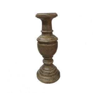 CANDELABRO LEGNO D13 H33 cm