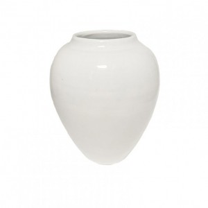 VASO terracotta D22 H26 CM -bianco lucid