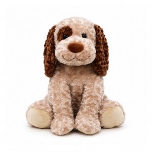 CANE PELUCHE SEDUTO H65 - beige/brown