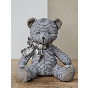 ORSO PELUCHE SEDUTO H27 - brown/grey