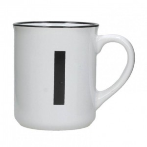 TAZZA BIANCA C/LETTERA 