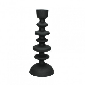 CANDELABRO ALLUMINIO NERO 10X10 H26 CM