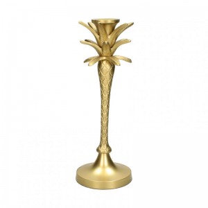 CANDELABRO ALLUM.ORO 10,5X10,5 H29 CM