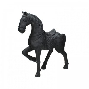 CAVALLO RESINA 48,5X12,5X44,5 - black