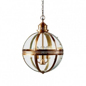 LAMPADARIO VET. ball D46 H61 brass ant