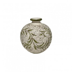 AMPOLLA terrac SMALTATA D14 H15CM -verde